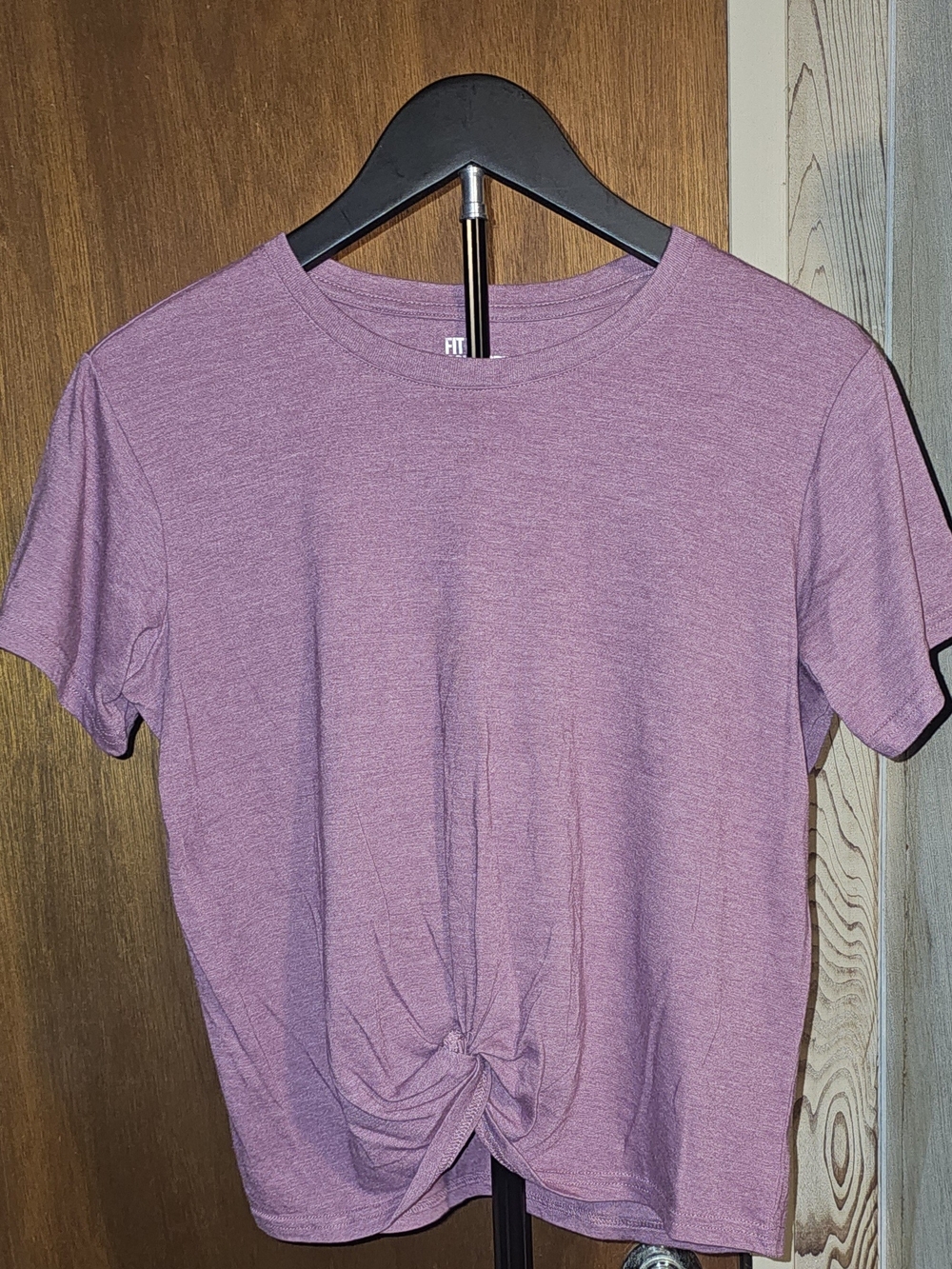 Fit Collective Twist-Front Women's Tee - Mauve Pink